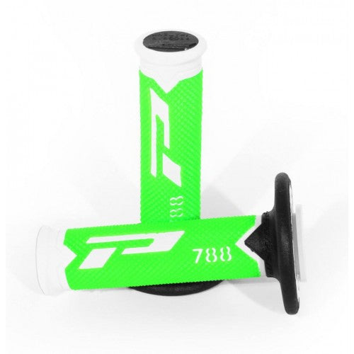 Load image into Gallery viewer, Progrip 788 MX-Motocross Triple Density Grips Fluorescent Green-White
