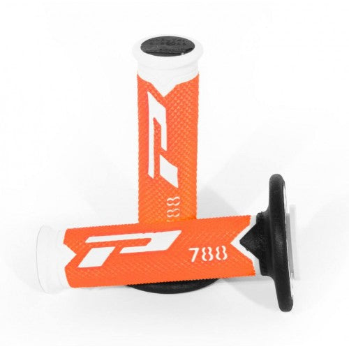 Load image into Gallery viewer, Progrip 788 MX-Motocross Triple Density Grips Fluorescent Orange-White
