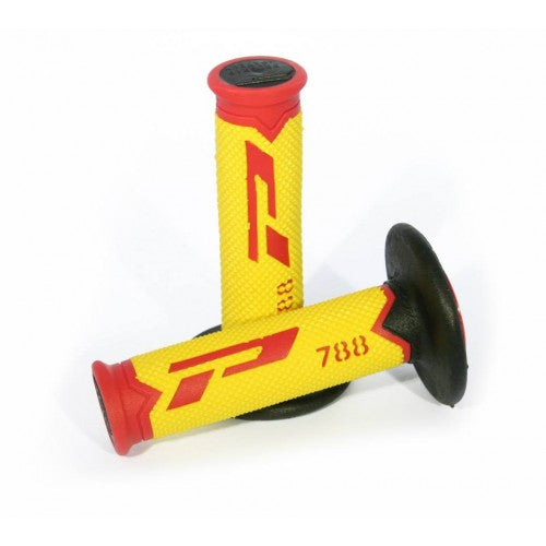 Load image into Gallery viewer, Progrip 788 MX-Motocross Triple Density Grips Fluorescent Yellow-Red
