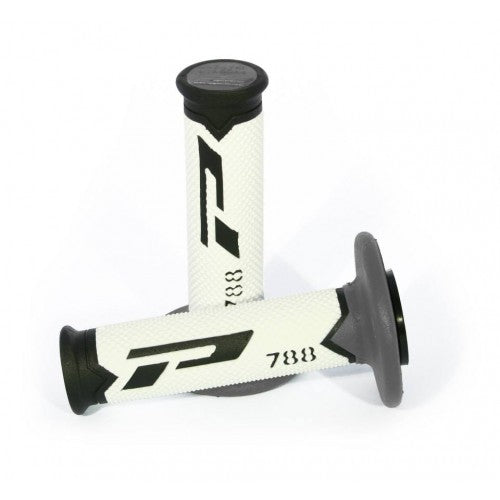 Load image into Gallery viewer, Progrip 788 MX-Motocross Triple Density Grips White-Black
