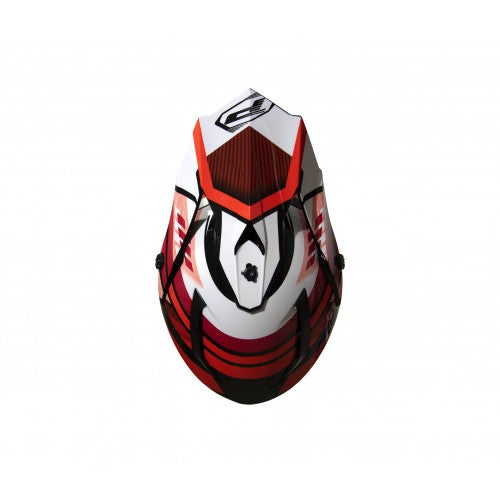 Load image into Gallery viewer, Progrip 3180-130 ABS Motocross Helmet Red/White
