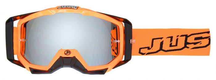 Just1 Iris Neon Black/Orange MX Goggles