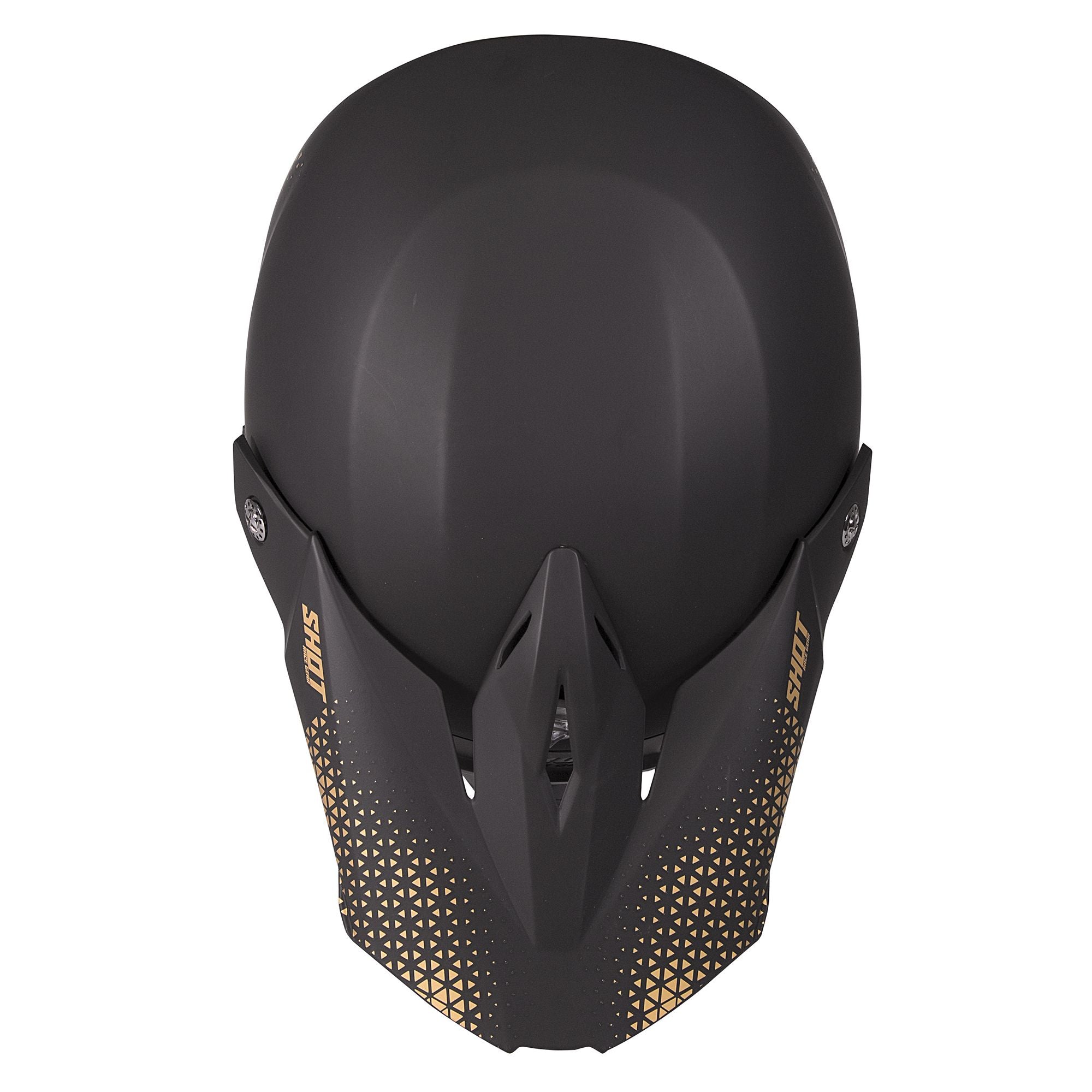 Load image into Gallery viewer, Shot Furious MX Helmet Adult - Raw Black Gold Matt
