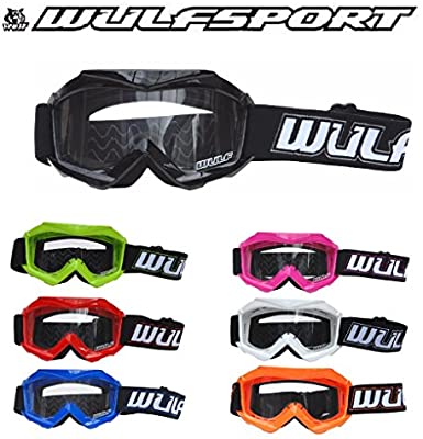 Wulfsport kids motocross goggles all colours available