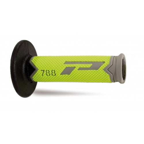 Load image into Gallery viewer, Progrip 788 MX-Motocross Triple Density Grips Fluorescent Yellow-Grey-Black
