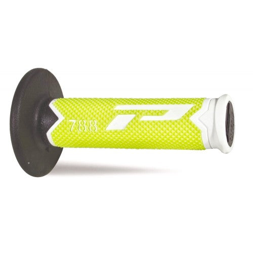 Progrip 788 MX-Motocross Triple Density Grips Fluorescent Yellow-White