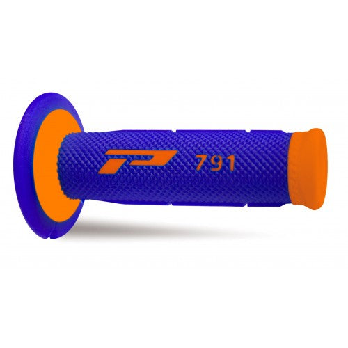 Load image into Gallery viewer, Progrip 791 MX Dual Density Fluorescent Orange - Blue Grips

