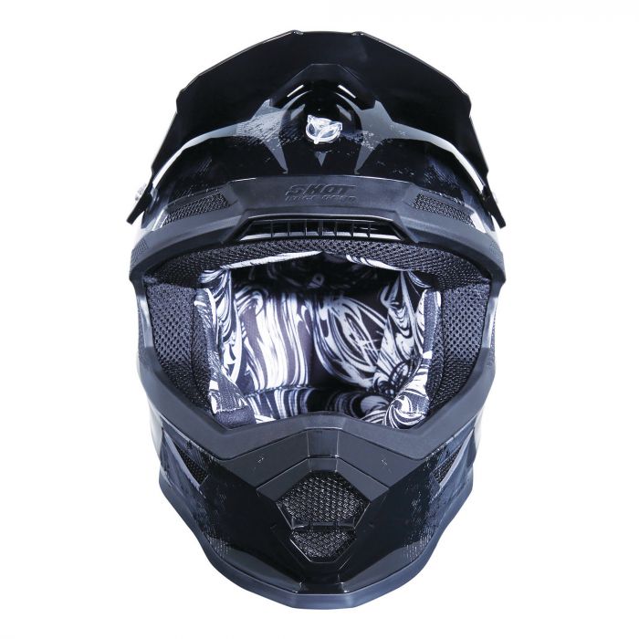 Load image into Gallery viewer, Shot Furious MX Helmet Coalition Silver Chrome
