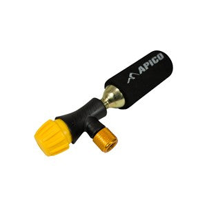 Load image into Gallery viewer, TYRE INFLATOR WITH 2X CO2 CANNISTERS YELLOW/BLK

