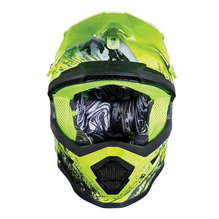 Load image into Gallery viewer, Shot Furious MX Helmet Counter Grey Neon Yellow Gloss
