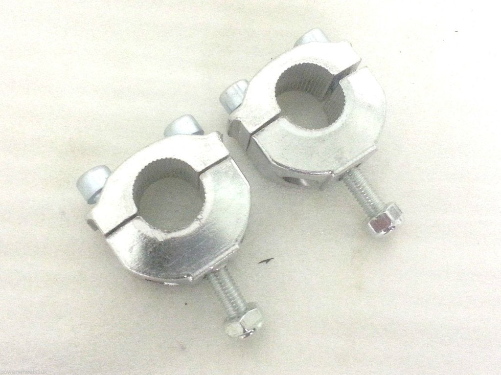 Load image into Gallery viewer, SET OF HANDLEBAR CLAMPS SPARE PARTS FOR KXD MINI DIRT BIKE 49 CC
