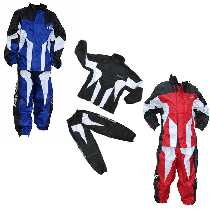 Load image into Gallery viewer, Wulfsport Wet Weather Cub Kids Motocross Suits Over Top &amp; Pants Set
