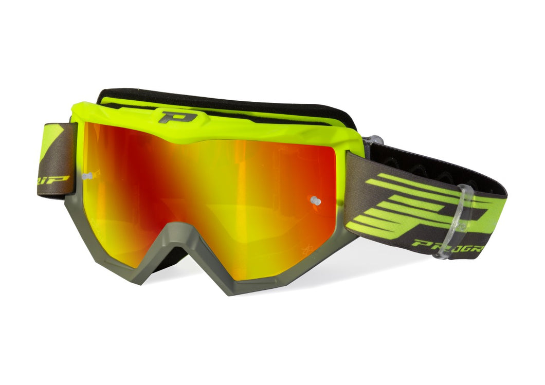 PROGRIP Fluorescent Motorcycle Glasses with Anti-Scratch Lens